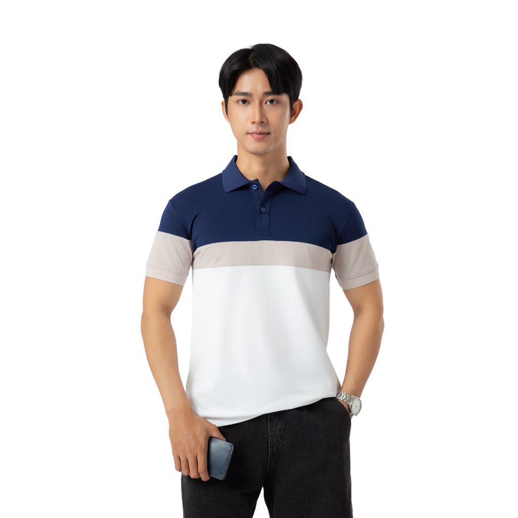 Áo Color Block Polo Nam Cá Tính A10