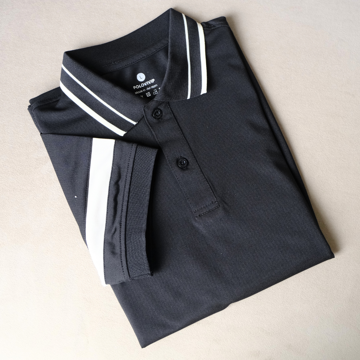 Áo Single Stripe Polo Nam Lịch Lãm A12