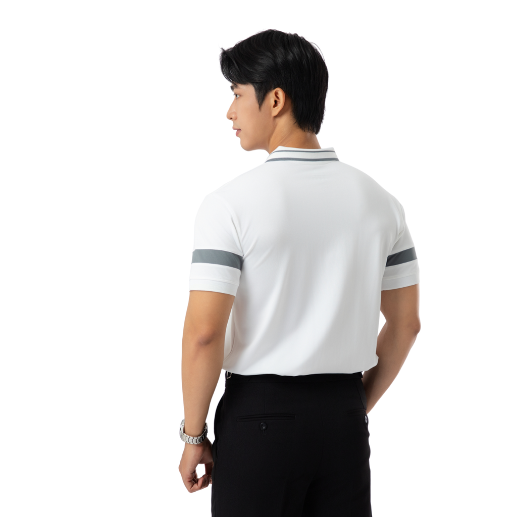 Áo Single Stripe Polo Nam Lịch Lãm A12