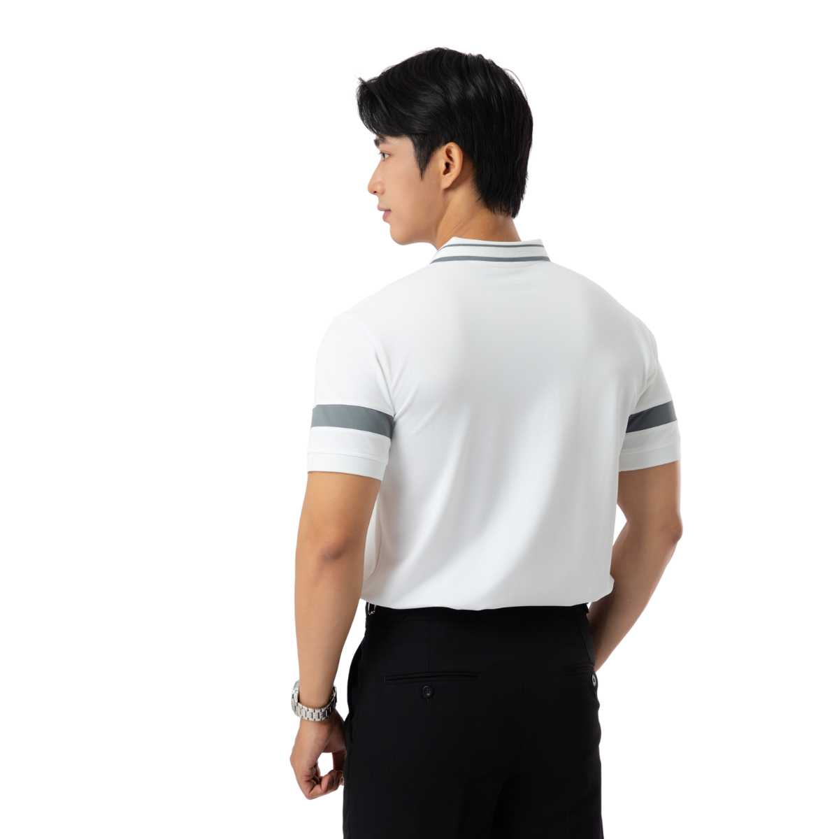 Áo Single Stripe Polo Nam Lịch Lãm A12