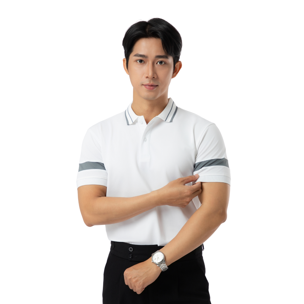 Áo Single Stripe Polo Nam Lịch Lãm A12