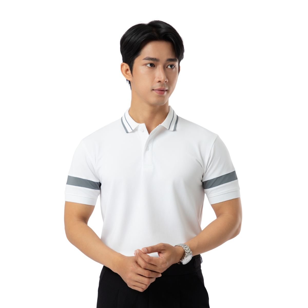 Áo Single Stripe Polo Nam Lịch Lãm A12