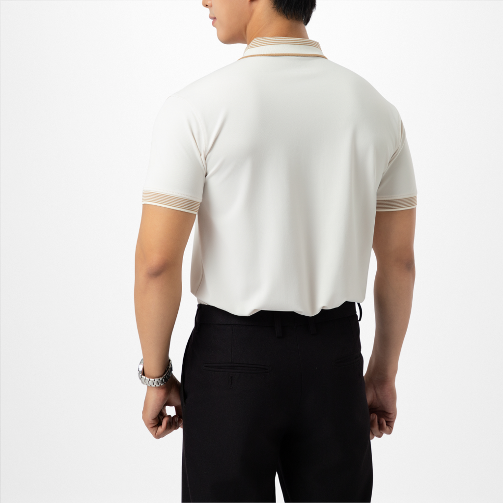 Áo Dual Stripe Polo Thanh Lịch A04