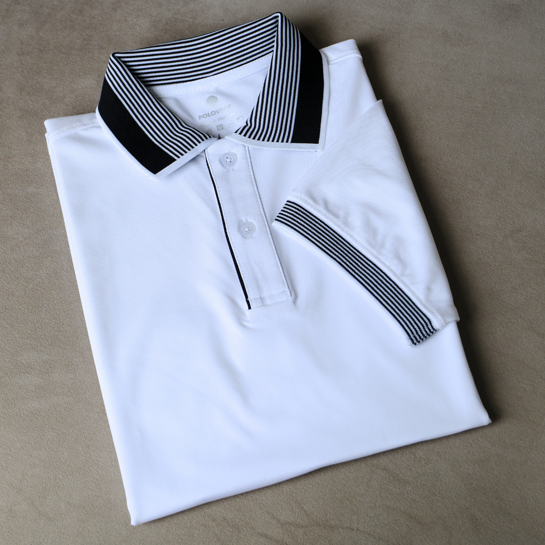 Áo Dual Stripe Polo Thanh Lịch A04