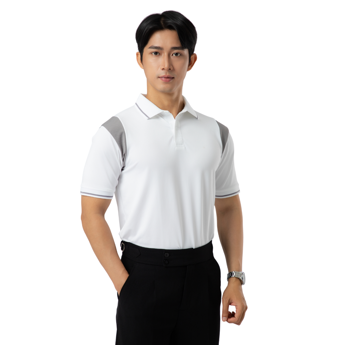 Áo Polo Nam Phối Màu Nam Tính A38