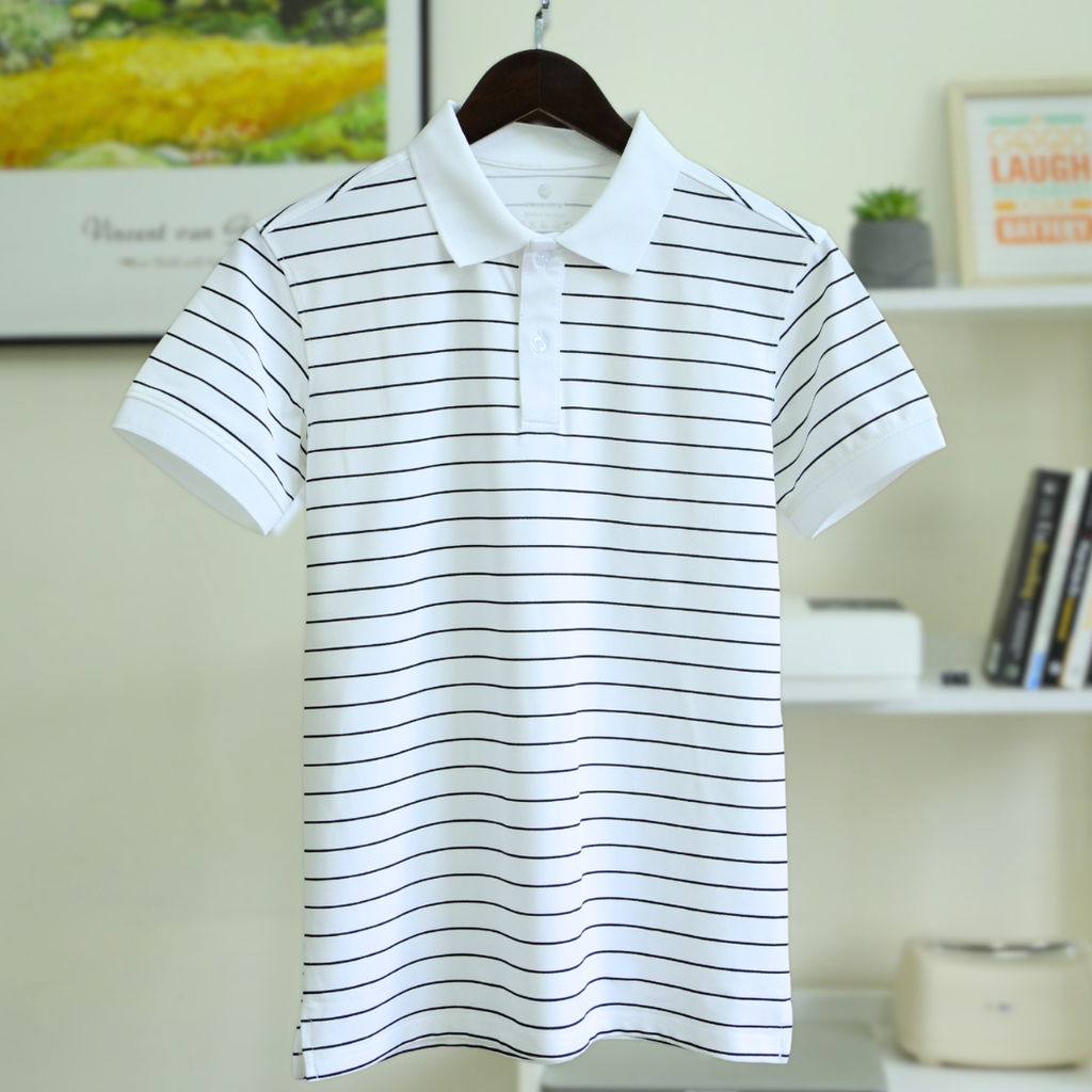 Áo Polo Nam Sọc Ngang Trẻ Trung A07