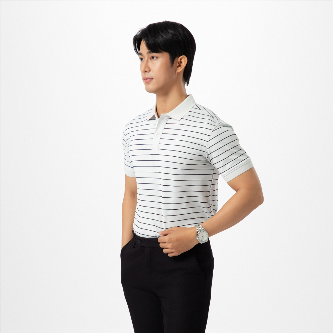 Áo Polo Nam Sọc Ngang Trẻ Trung A07