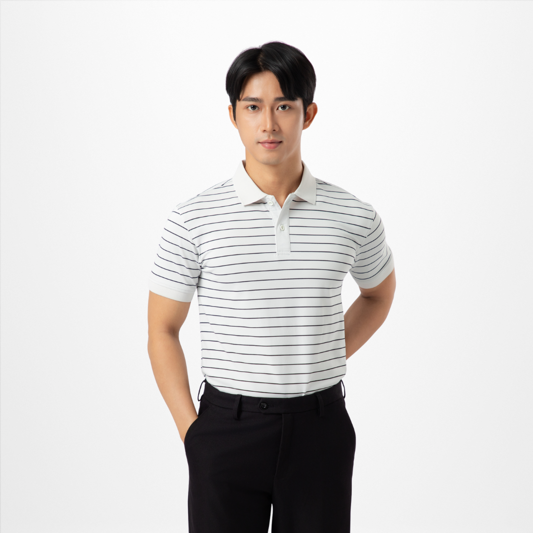 Áo Polo Nam Sọc Ngang Trẻ Trung A07