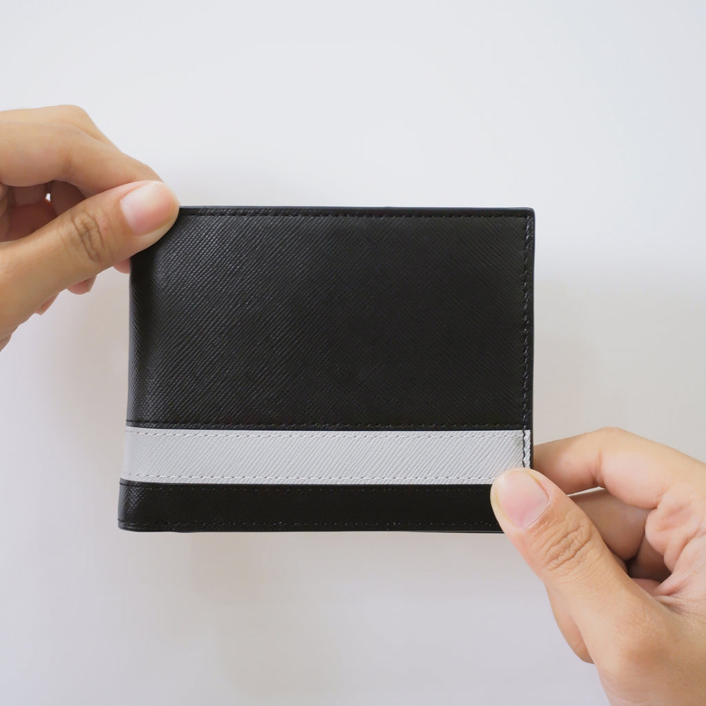 Ví Da Phối Sọc Ngang Saffiano [V05SOS]
