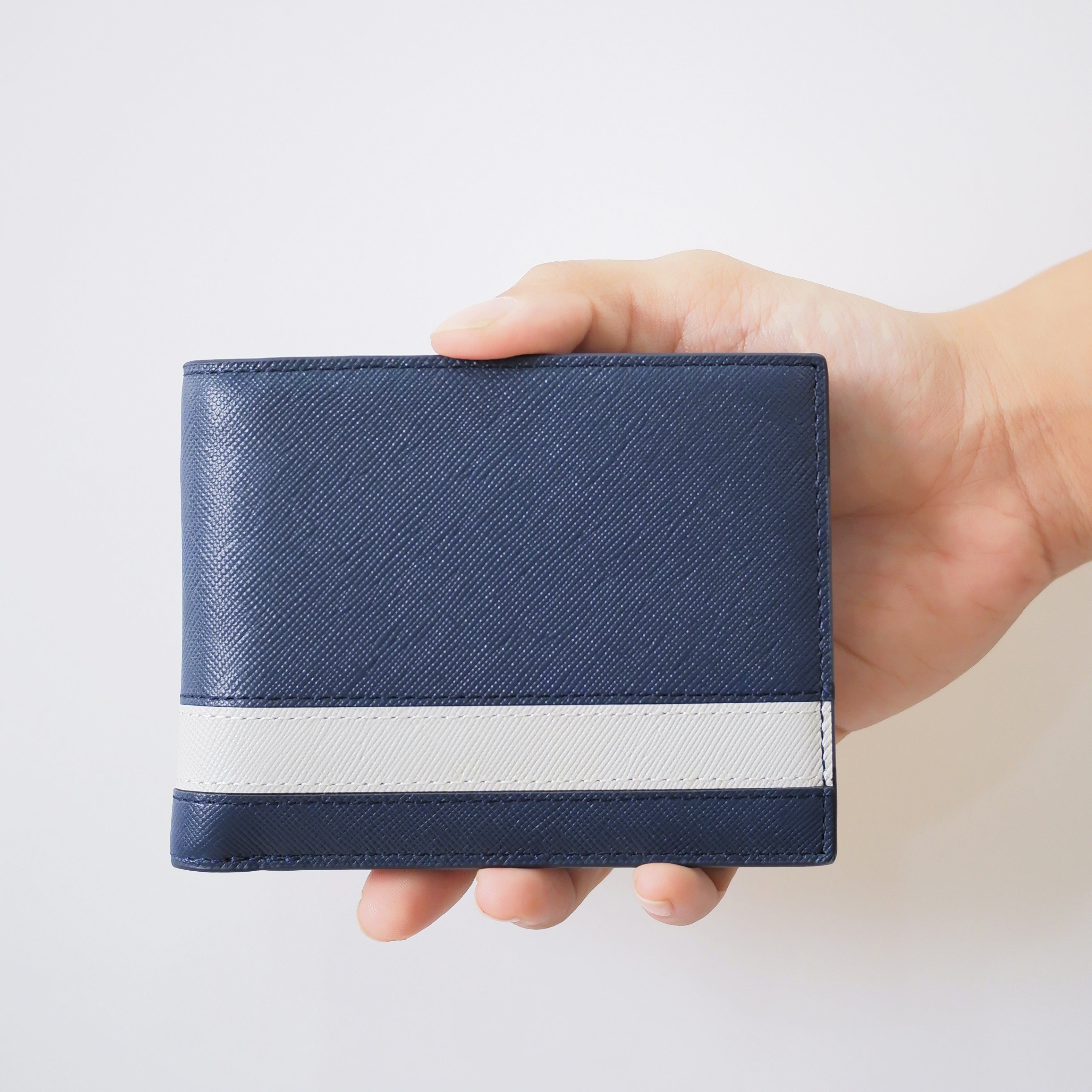 Ví Da Phối Sọc Ngang Saffiano [V05SOS]