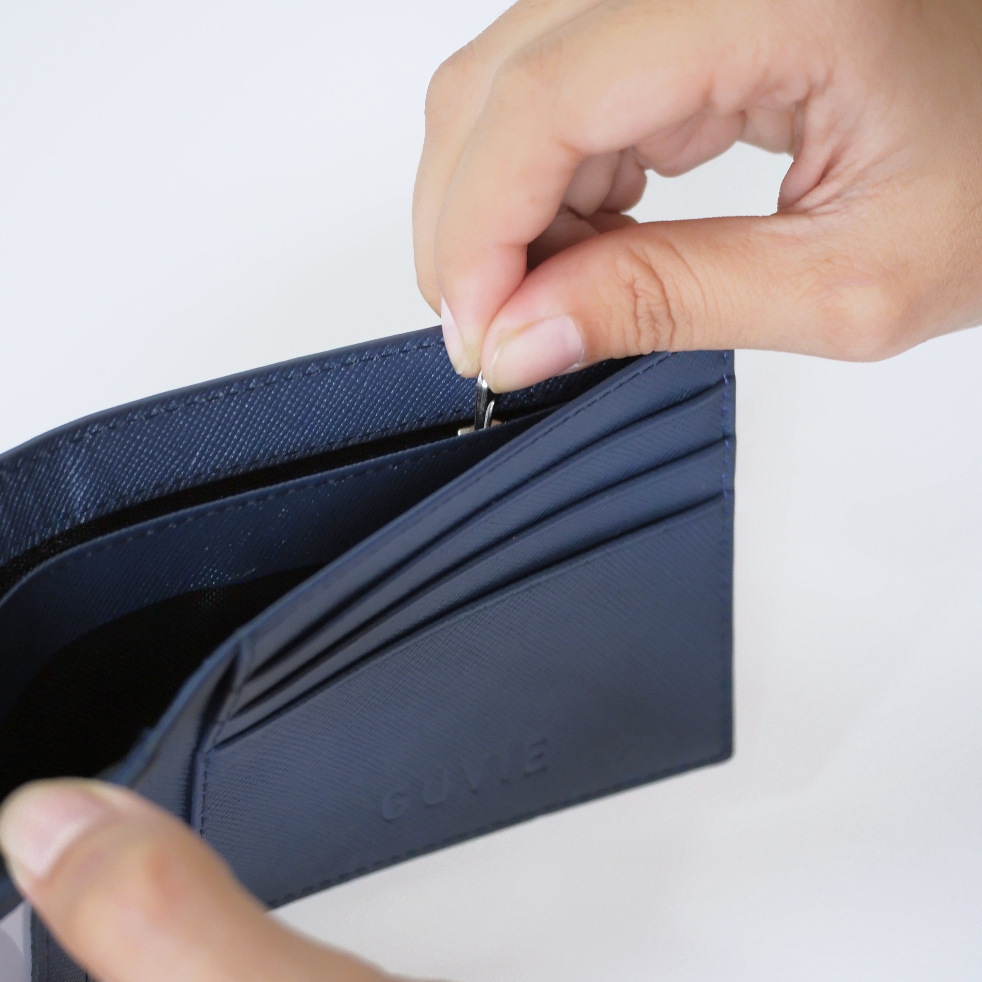 Ví Da Phối Sọc Ngang Saffiano [V05SOS]