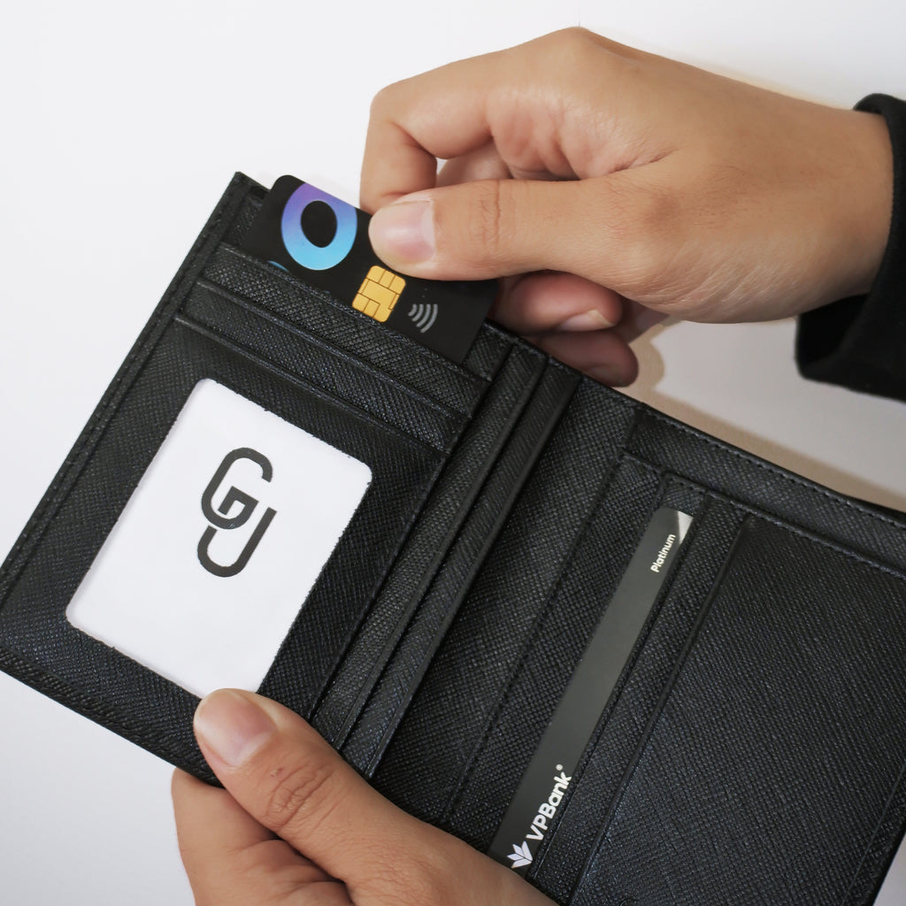 Ví Da Saffiano Đứng Basic [V07DSA]