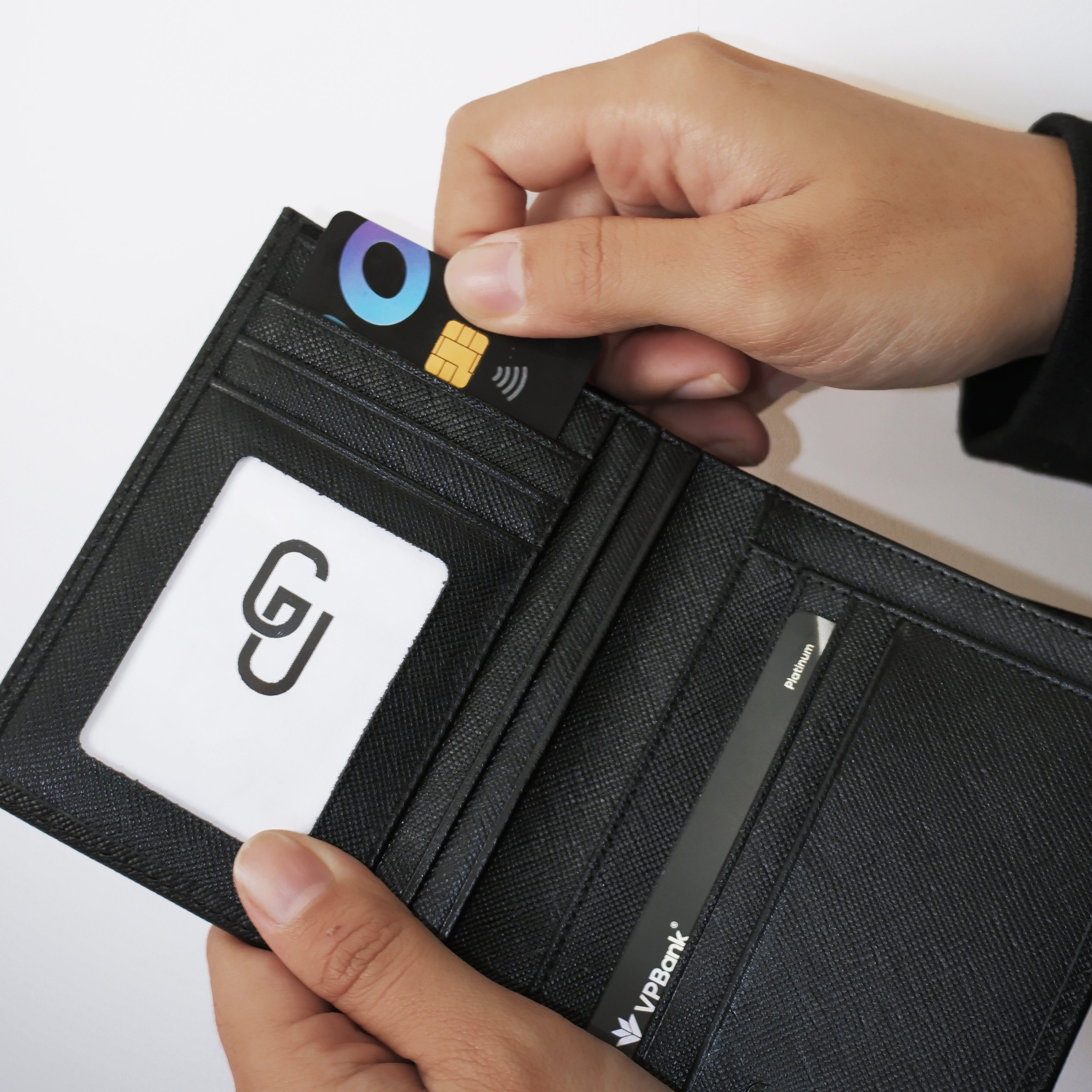 Ví Da Saffiano Đứng Basic [V07DSA]